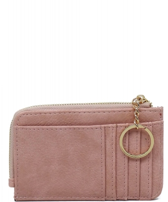 Fashion Card Holder Keychain Wallet AD003 BLUSH